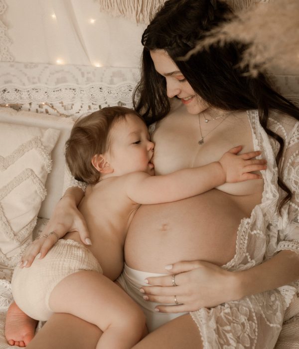 séance photo allaitement Alencon studio bohème